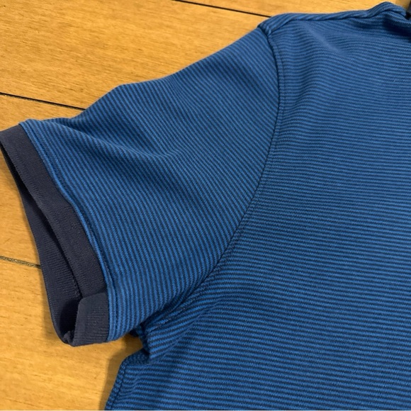 Calvin Klein Polo Shirt Mens Medium Liquid Touch Collared Polo Short Sleeve Blue - Picture 7 of 13